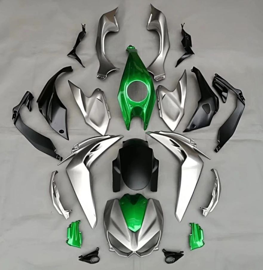 ZXMT Комплект пластика для мотоцикла Kawasaki Z1000 14-19 Зелено-Серый