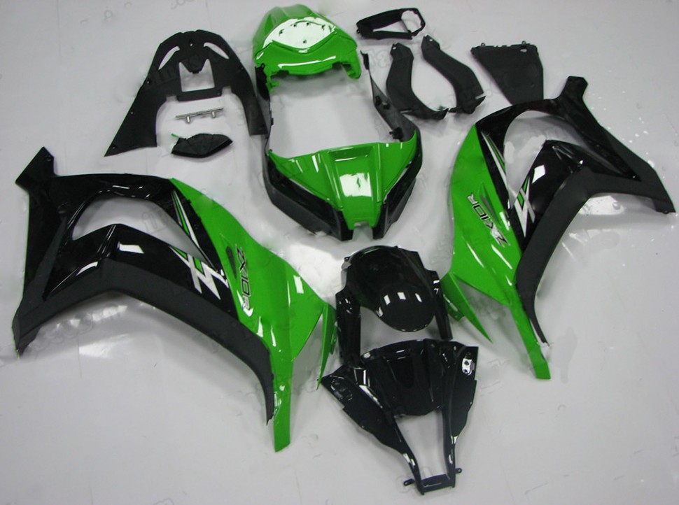 ZXMT Комплект пластика для мотоцикла Kawasaki ZX-10R 11-15 Зелено-Чёрный