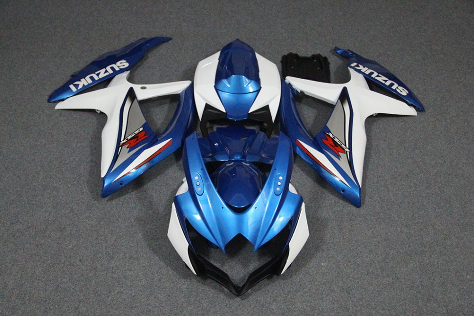 ZXMT Комплект пластика для мотоцикла Suzuki GSX-R600/750 08-10 Сине-Белый