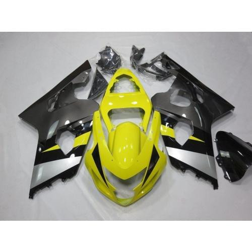 ZXMT Комплект пластика для мотоцикла Suzuki GSX-R600/750 01-03 Желто-Черный