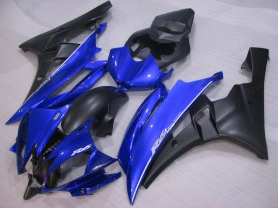 ZXMT Комплект пластика для мотоцикла Yamaha YZF-R6 06-07 Сине-Черный 2