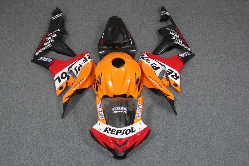 ZXMT Комплект пластика для мотоцикла Honda CBR 600 RR 07-08 Repsol оранжевый
