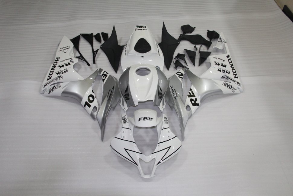 ZXMT Комплект пластика для мотоцикла Honda CBR 600 RR 07-08 Repsol Белый