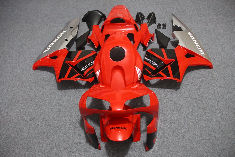 ZXMT Комплект пластика для мотоцикла Honda CBR 600 RR 03-04 Красно-Черный Серый плуг