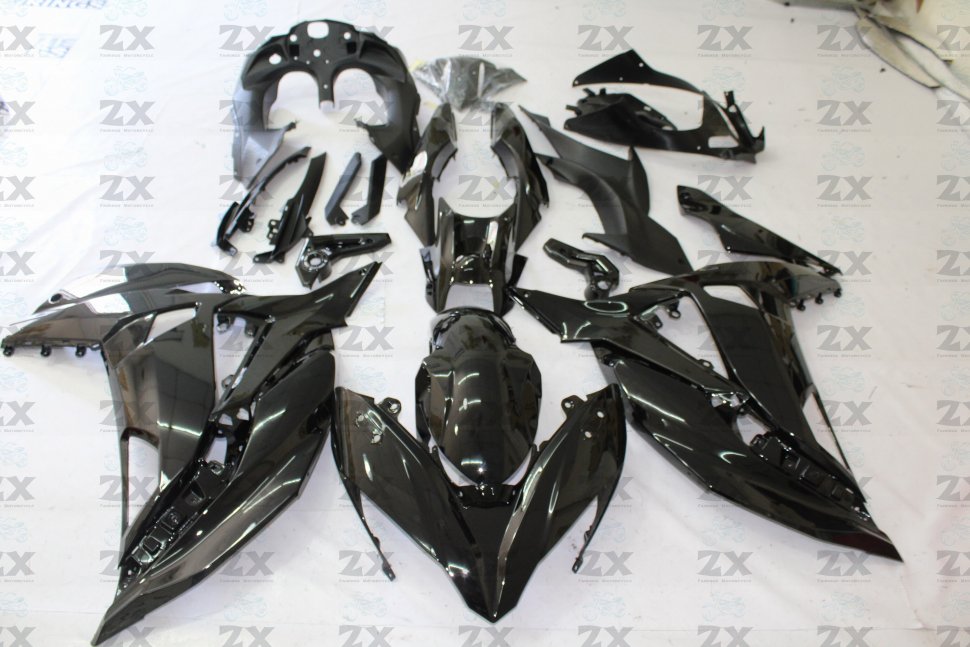 ZXMT Комплект пластика для мотоцикла Kawasaki ER-6F 17-19 Черный