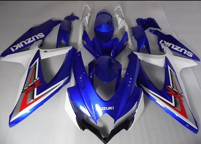 ZXMT Комплект пластика для мотоцикла Suzuki GSX-R600/750 08-10 Сине-Белый 2