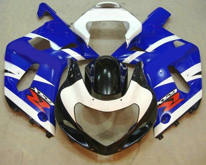 ZXMT Комплект пластика для мотоцикла Suzuki GSX-R600/750 01-03 Сине-Белый