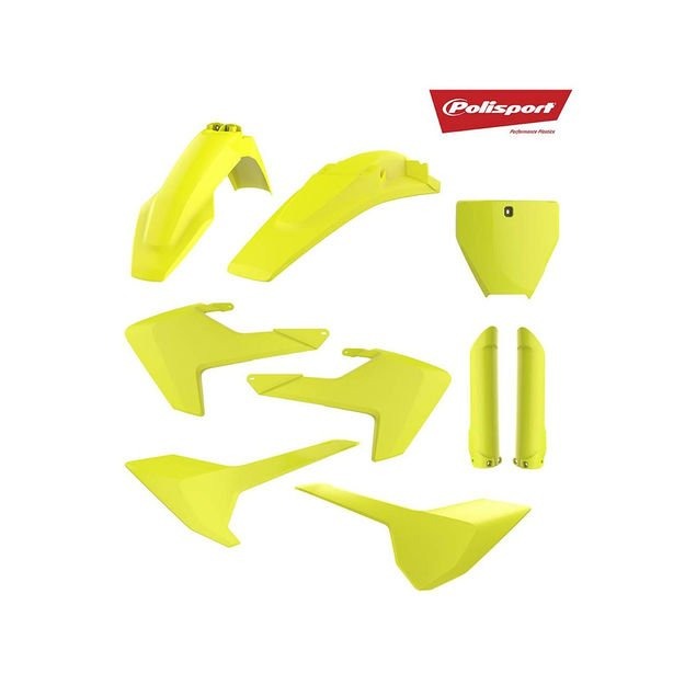 Комплект пластика Polisport для Husqvarna TC125, FC250-350-450 16-18 желтый
