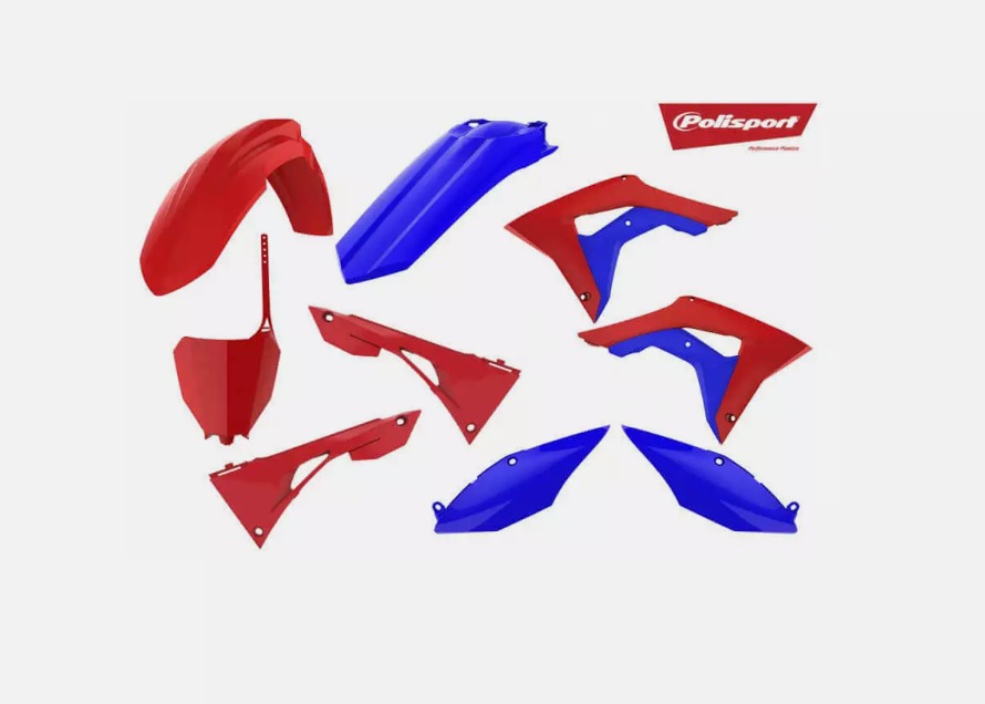 Комплект пластика Polisport для Honda CRF450R 17-20 красно-синий