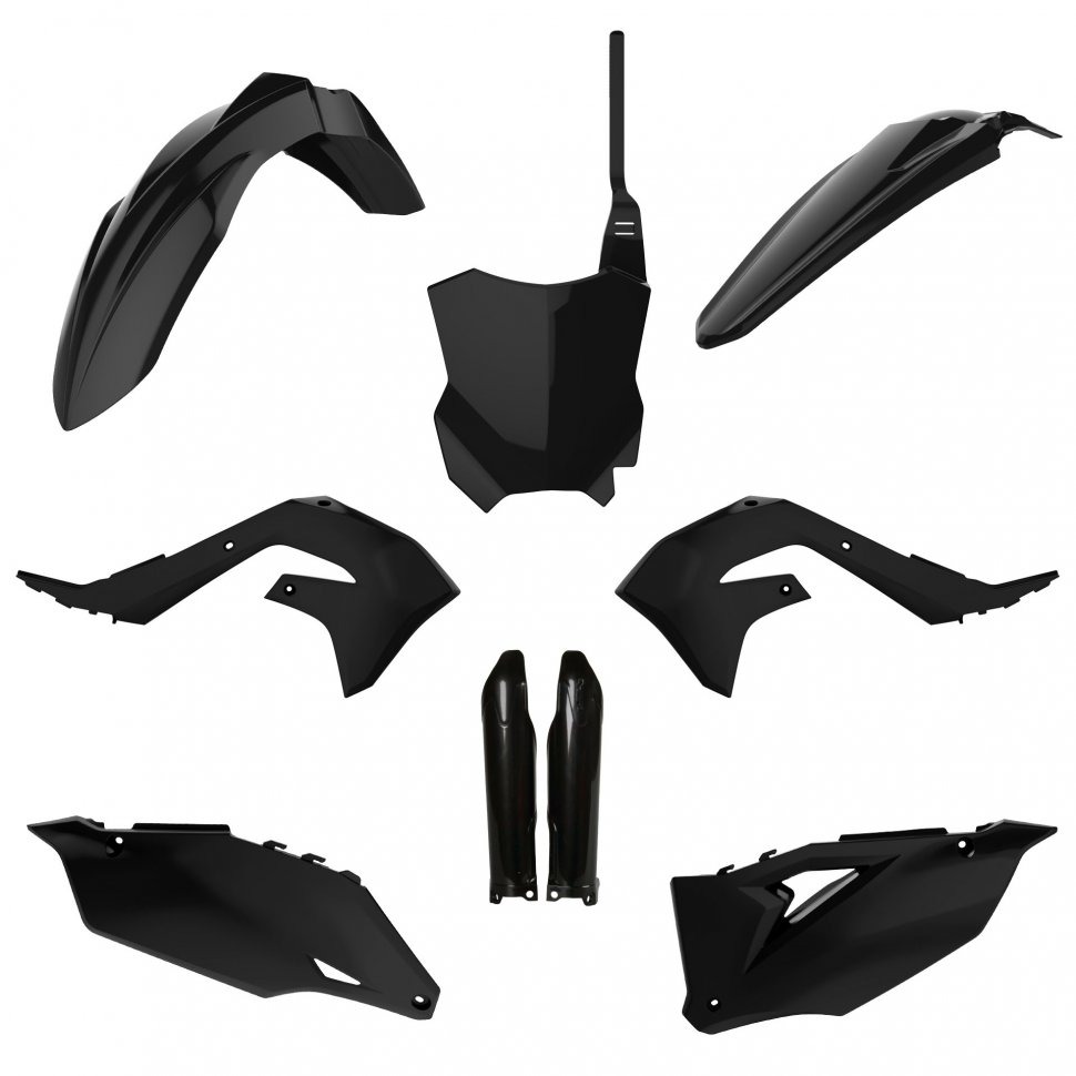 Polisport Комплект пластика Kawasaki KX250F 21-23, 450F 19-23 черный