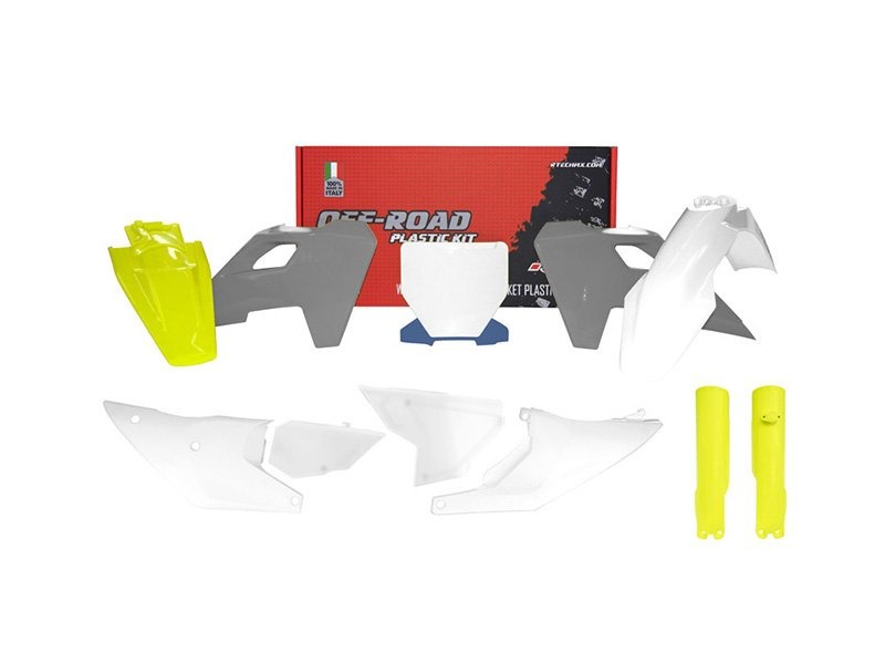 Rtech R-KITHSQ-OEM-823 Комплект пластика Husqvarna TC-FC 125-450 23-24 лимонно-бело-серый