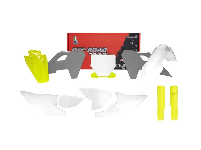 Rtech R-KITHSQ-OEM-833 Комплект пластика Husqvarna TC-FC 125-450 23-24 лимонно-бело-серый