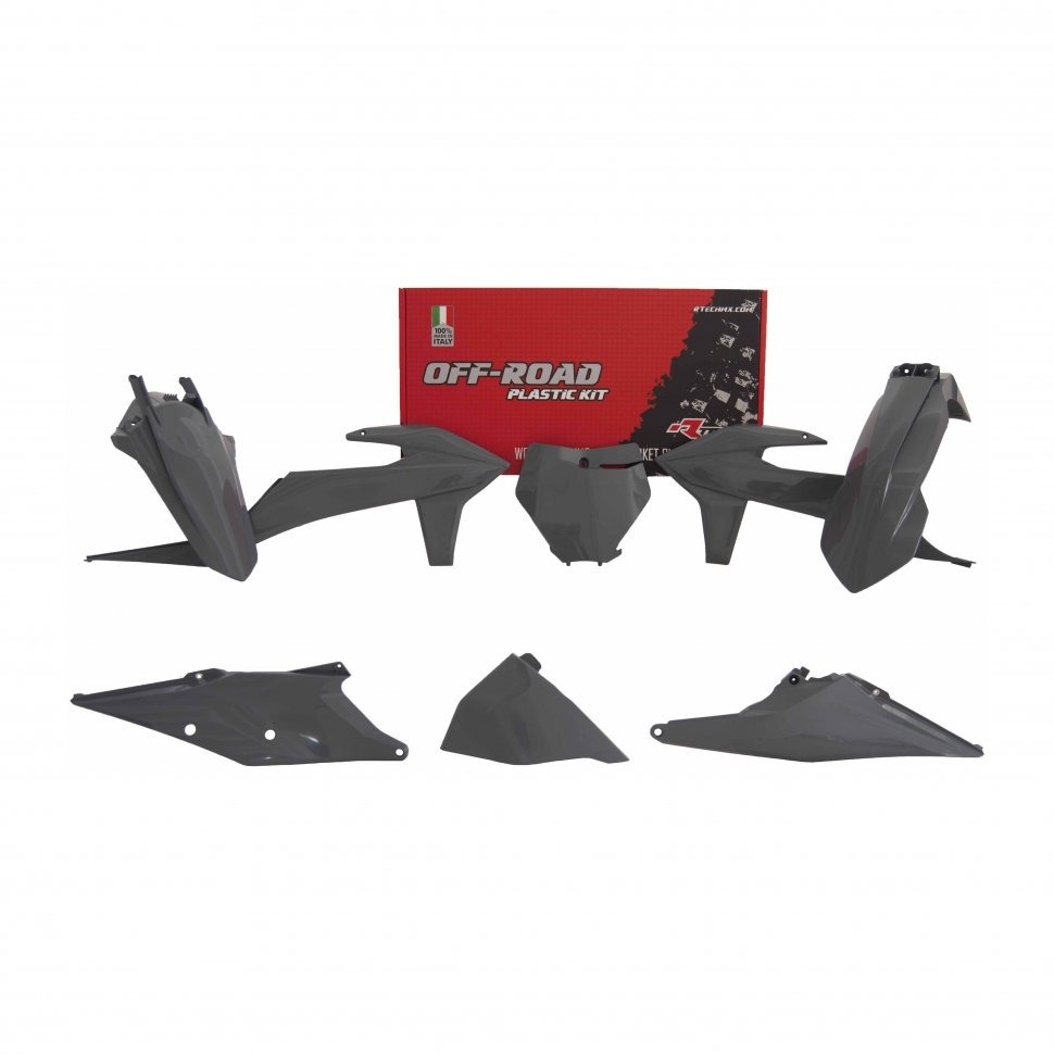 RTech Комплект пластика KTM SX125-250 19-20/ SXF250-450 19-20/ XC/XC-F250-450 19-20 серый