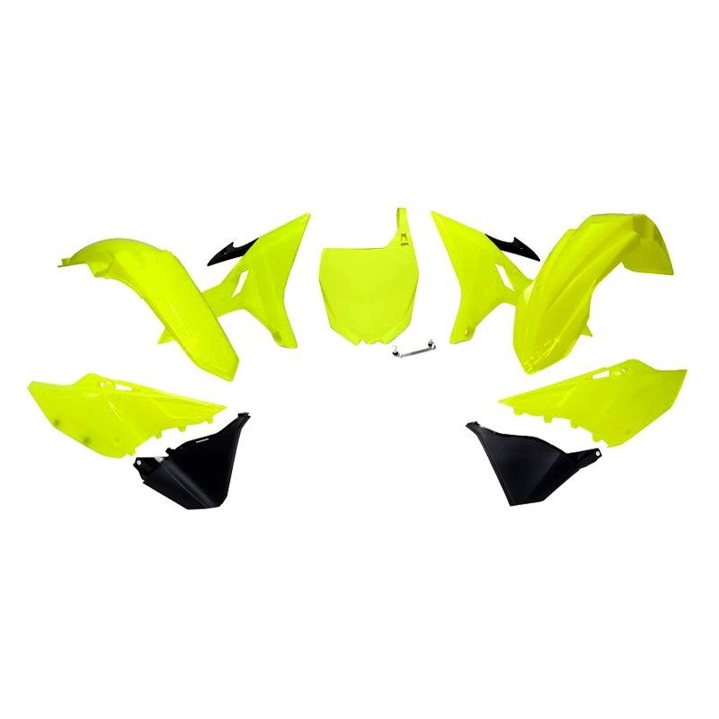 Rtech R-KITYZ0-GF0-REV Комплект пластика Yamaha YZ125-250 02-19 # WR/YZ-X250 16-19 Revolution неон желтый/черный