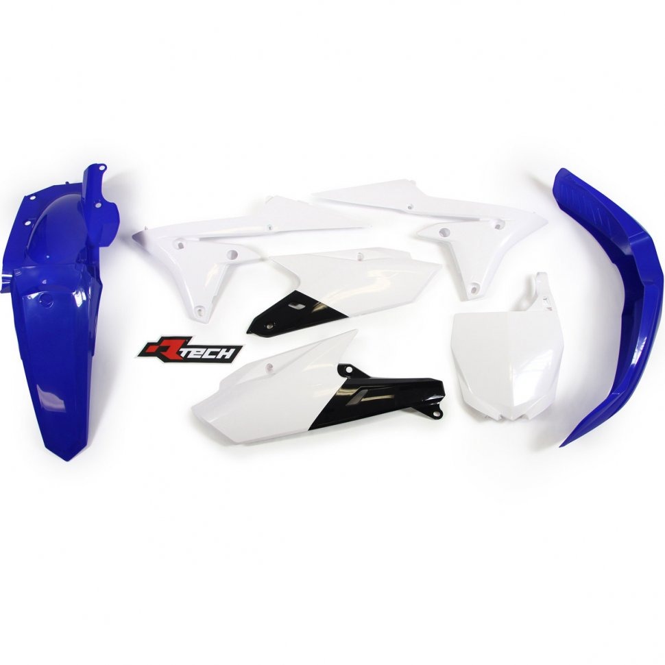 Комплект пластика YZF250-450 14-18 бело-синий
