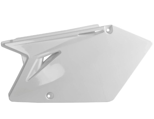 Щиток бокового номера Polisport для Suzuki RMZ250 04-06, Kawasaki KX250F 04-05 белый