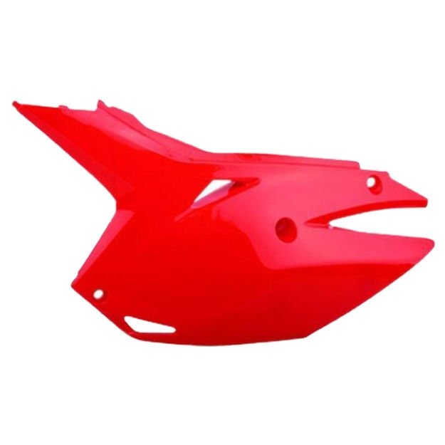 Щиток бокового номера с крышкой фильтровой коробки Polisport для Honda CRF250R 14-17, CRF450R 13-16 красный