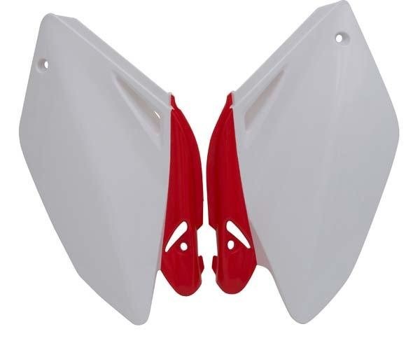 Боковины задние CRF250 04-05 бело-красные