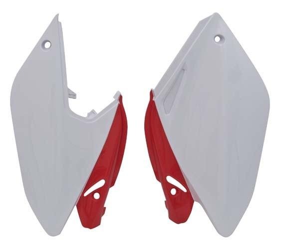 Боковины задние CRF250X 04-17 бело-красные