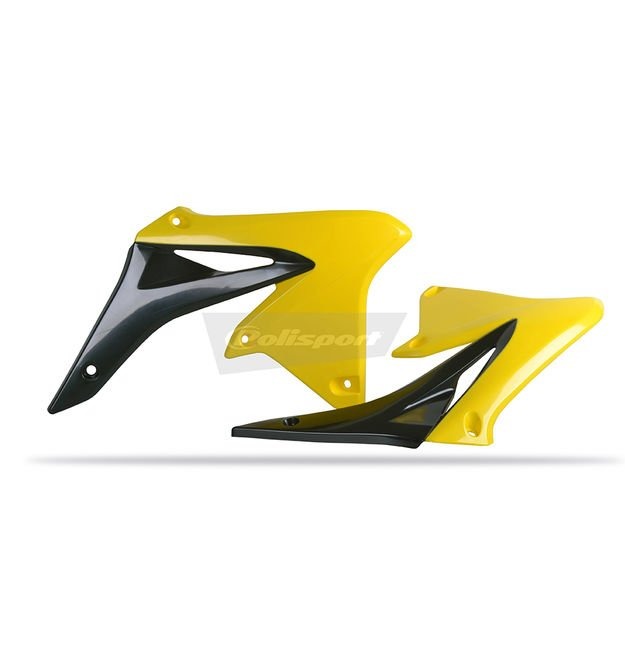 Обтекатель радиатора Polisport для Suzuki RMZ250 10-18 черно-желтый