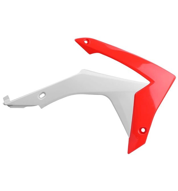 Обтекатель радиатора Polisport для Honda CRF250R 14-17, CRF450R 13-16 бело-красный