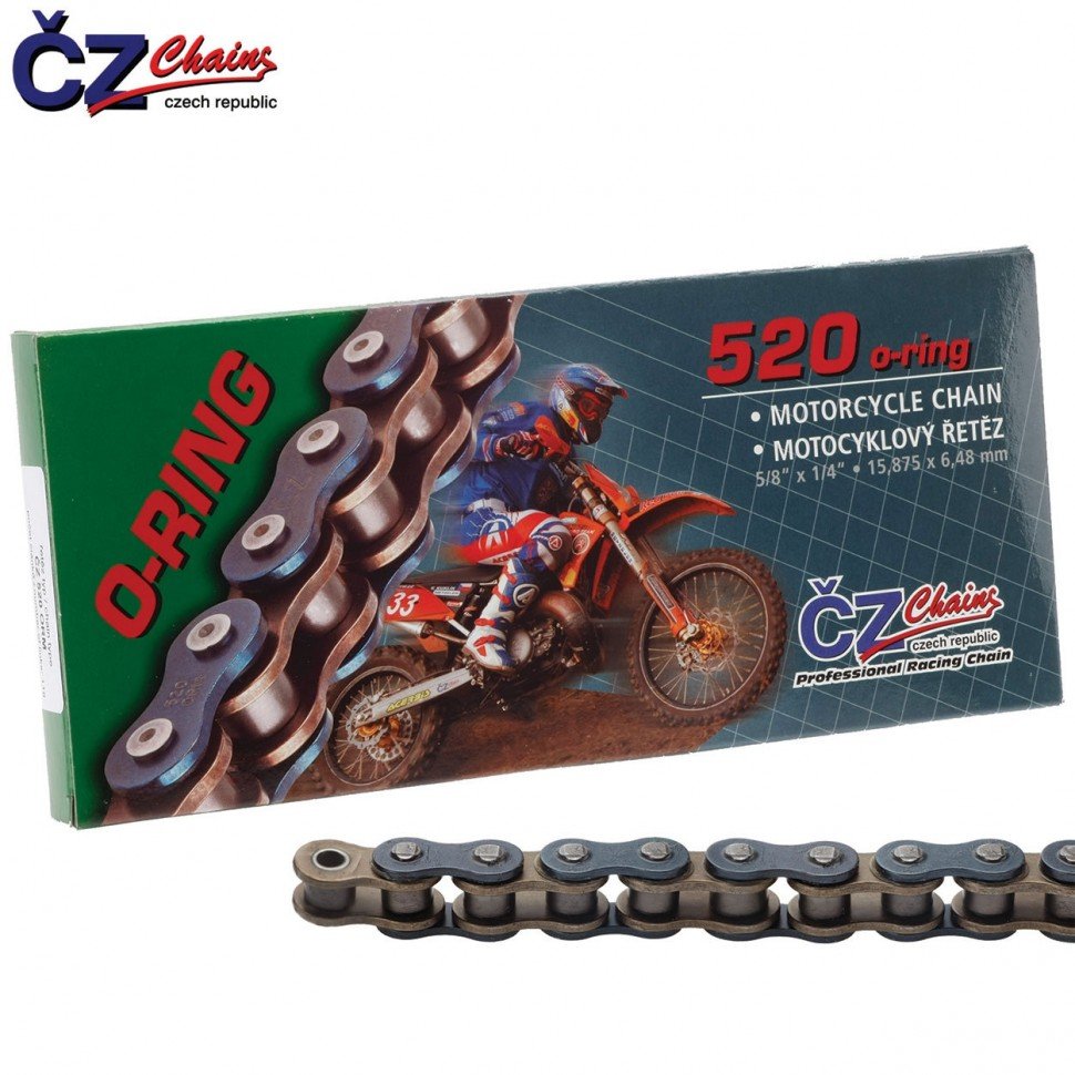 Цепь привода CZ Chains 520 ORM - 120 звеньев (O-Ring)