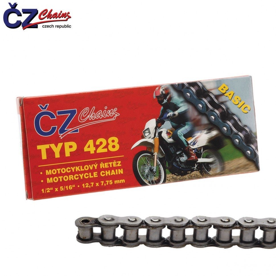 Цепь привода CZ Chains 428 Basic - 122 звена