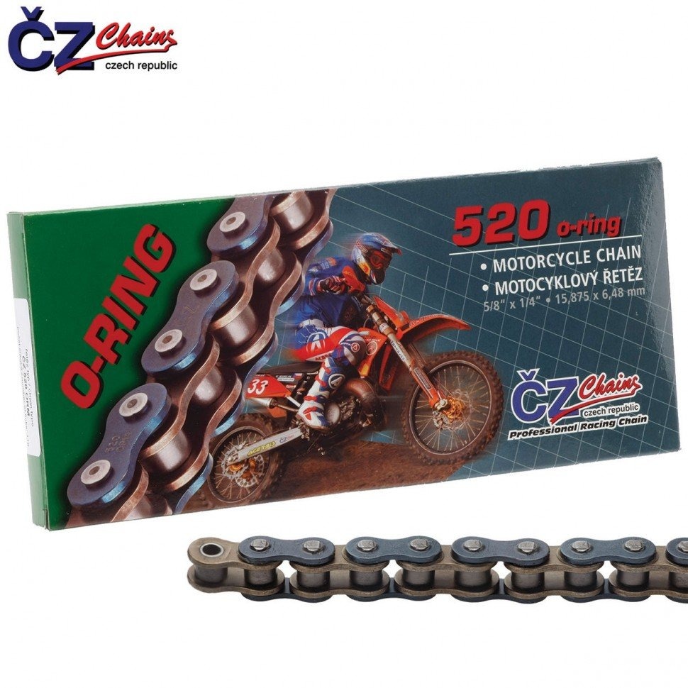 Цепь привода CZ Chains 520 ORM - 108 звеньев (O-Ring)