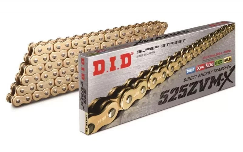 Цепь DID 525 ZVM-X - 128 звеньев Gold