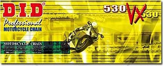 Цепь DID 530 VX - 114 звеньев Gold & Black