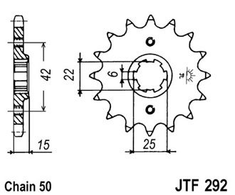 Звезда передняя JTF292.16