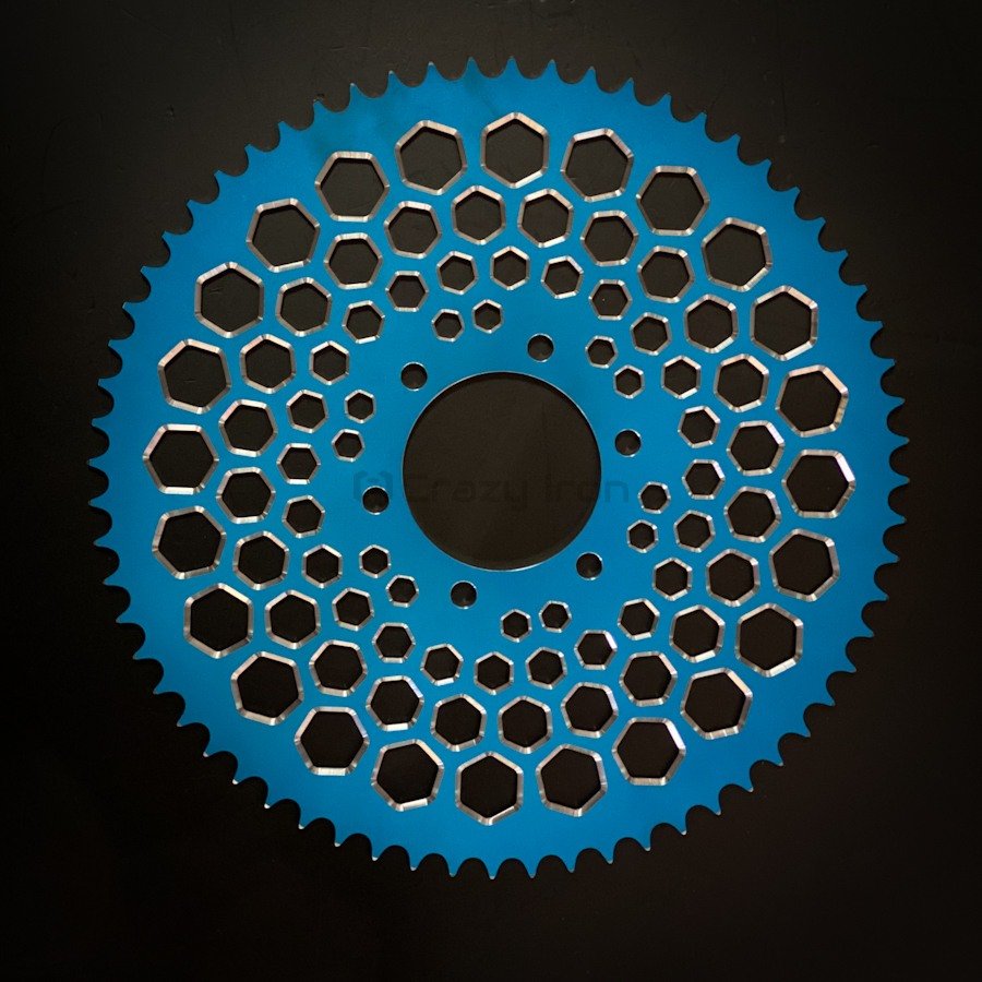 Crazy Iron Звезда стантовая box39 KAWASAKI, 520х64, синий