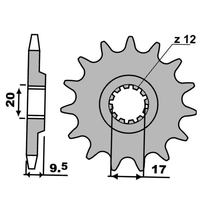 Звезда передняя PBR 2084 C14 18NC (JTF1907.14)