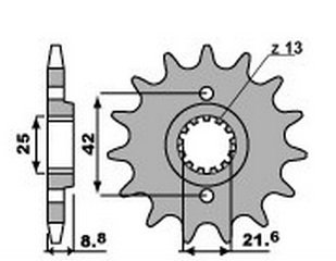 Звезда передняя PBR 523 14 зуб. 18NC C.520 (JTF516.14)