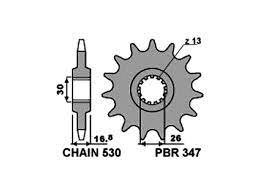 Звезда передняя PBR 347 17 зуб. 18NC C.530 (JTF333.17)