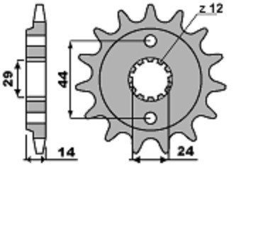 Звезда передняя PBR 348 16 зуб. 18NC C.525 (JTF314.16)