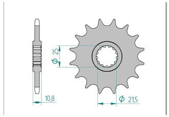 Звезда передняя Afam 21512OEM-16