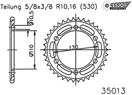 Звезда задняя приводная Esjot 50-35013 46 зубьев (JTR479.46)