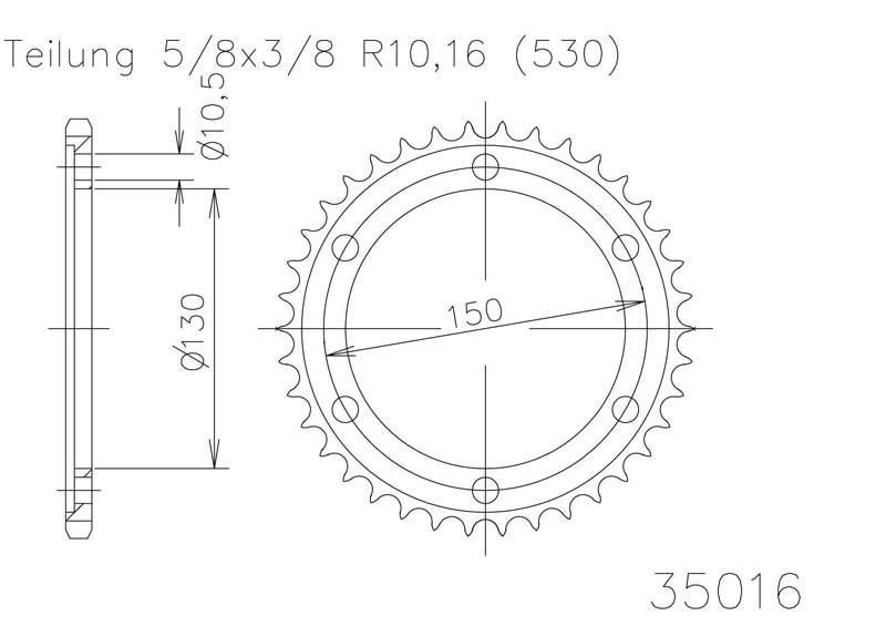Звезда задняя Esjot 50-35016 43 зуба (JTR859.43)