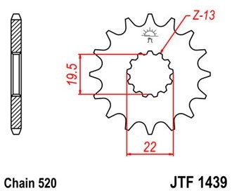 Звезда передняя JTF1439.13