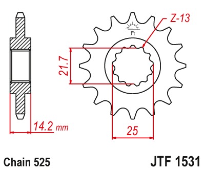 Звезда передняя JTF1531.15