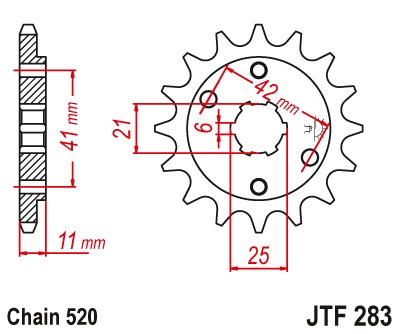 Звезда передняя JTF283.15
