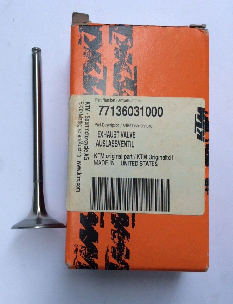 Клапан выпускной KTM EXC250 OEM 77136031000