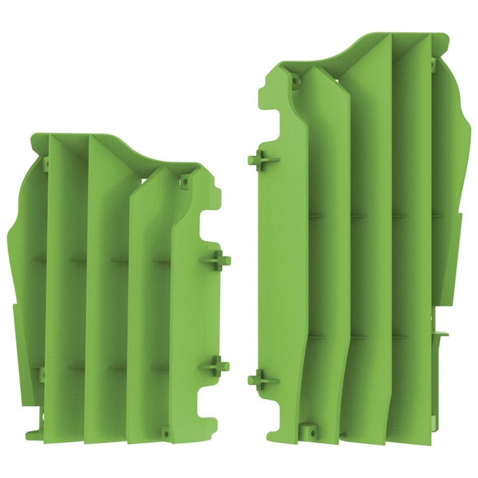 Polisport  Защита радиатора (жабры) Kawasaki KX250F 21-, KX450F 16- зеленый