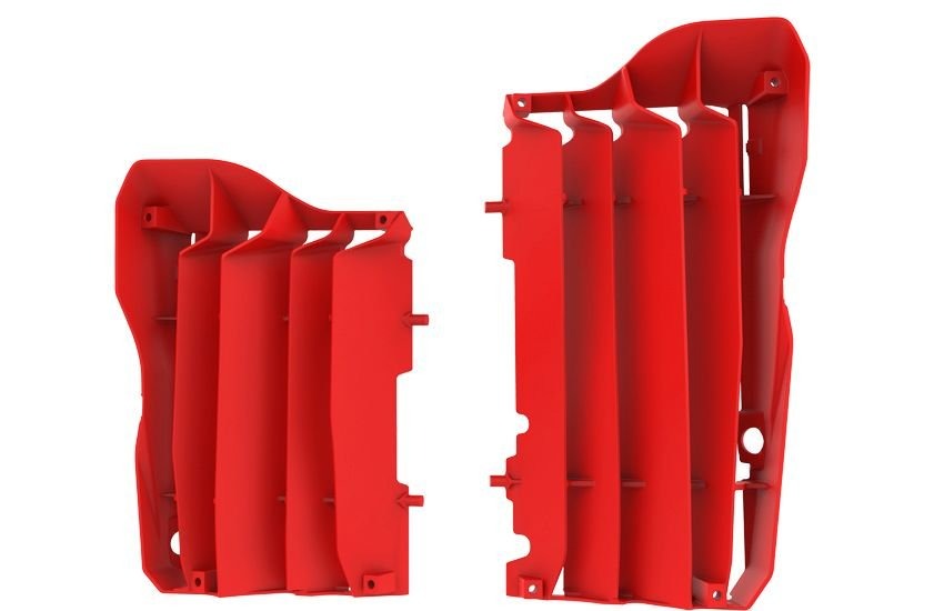 Polisport  Защита радиатора (решетка) Honda CRF450R-RX 17-19 красная