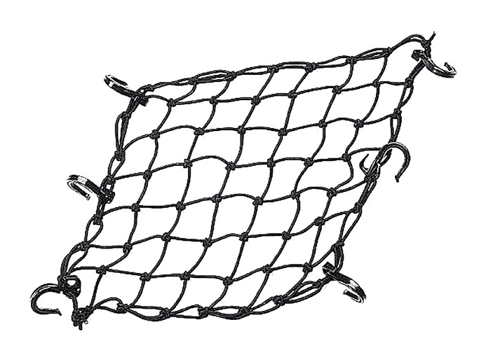 Rexwear Сетка багажная черная c пластик. крючками 40x70