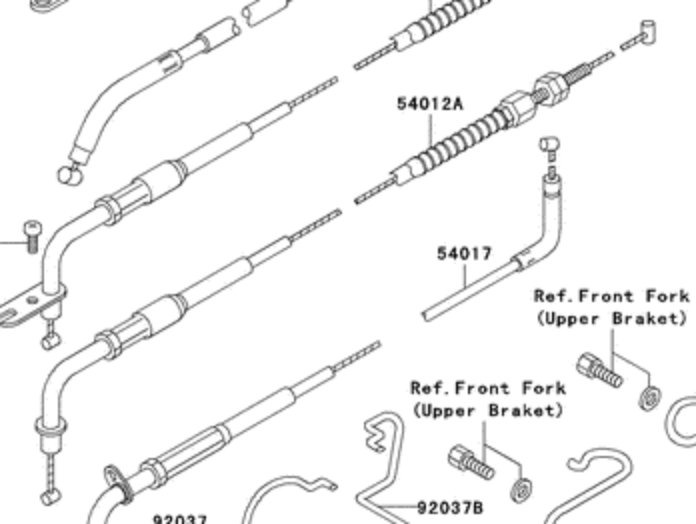 Трос газа OEM Kawasaki 54012-0053
