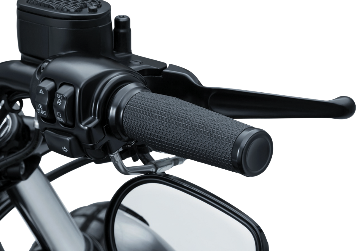 Black Thresher Grips for Cable Harley Davidson