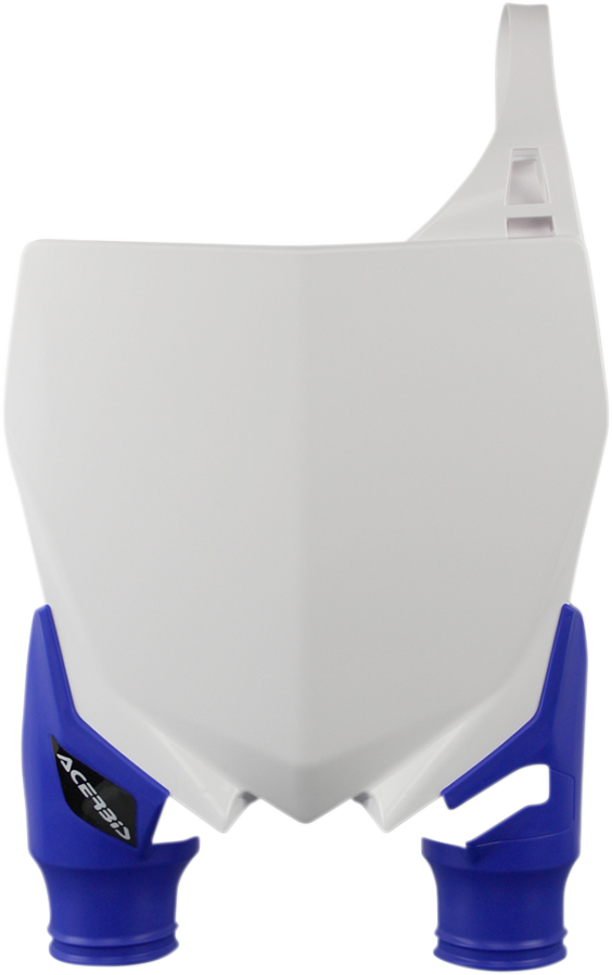 Raptor Number Plate - White/Blue - Yamaha