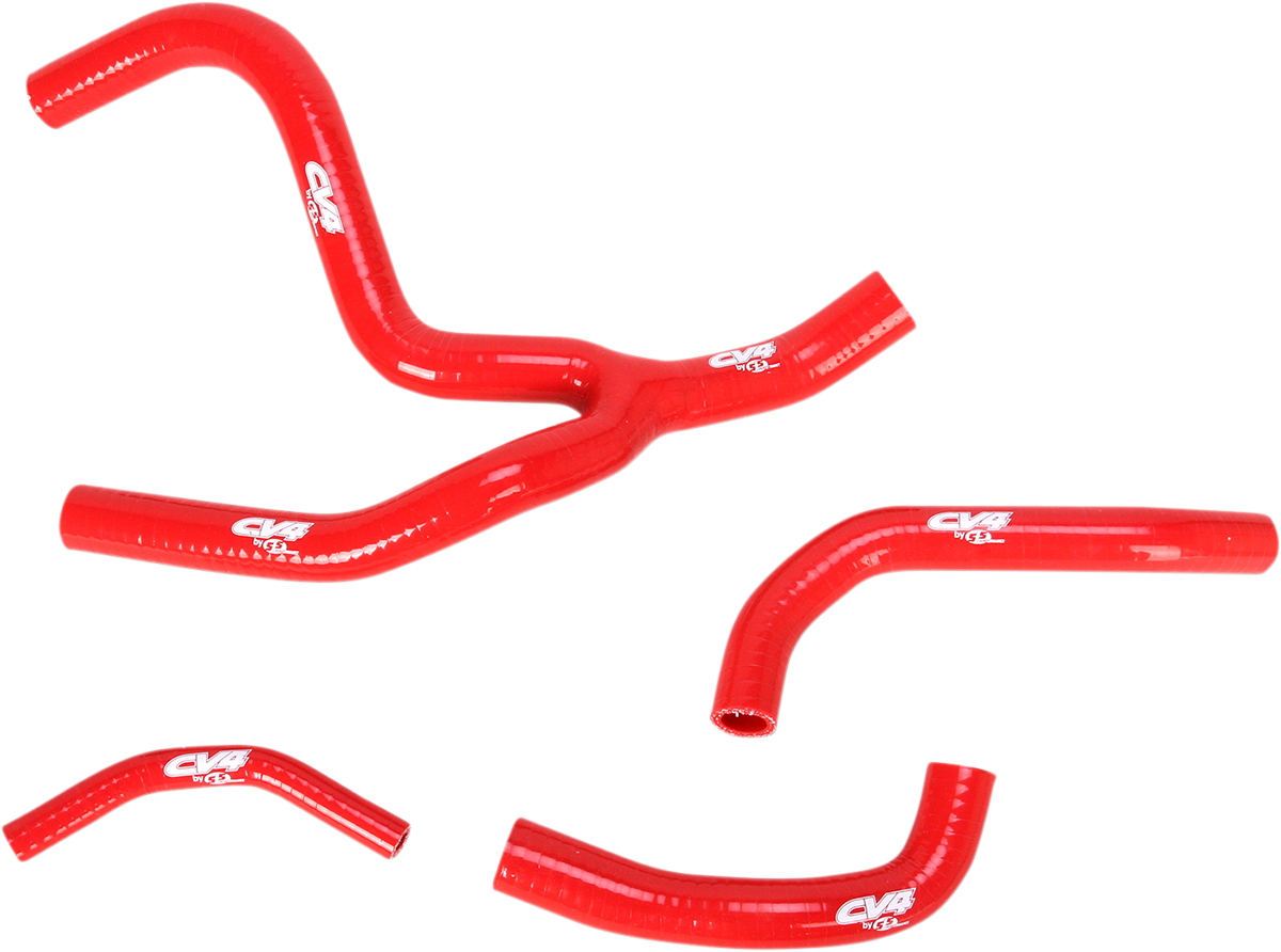 Radiator Hose Kit - Red - Y-Piece - Suzuki